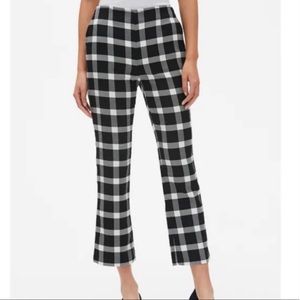 GAP Flared Checkered Cropped Pants